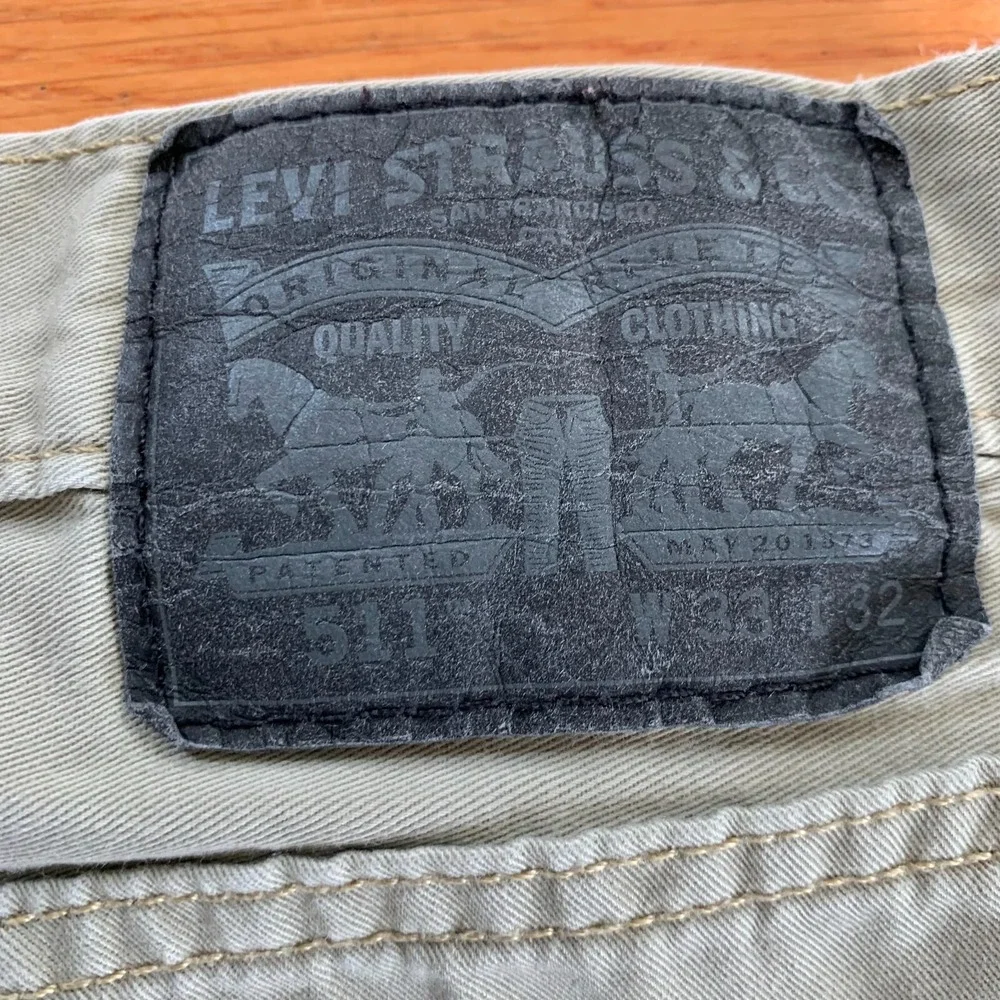 Levi's‎ 511 Slim Stretch Light Khaki Pants Mens 31x30